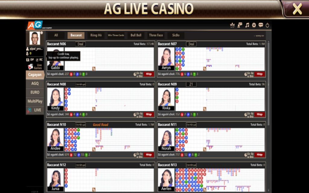 AG live casino